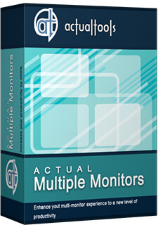 Increase your productivity several times with the help of Actual Multiple Monitors when using multiple monitors in Windows 11/10/8/7/Vista/XP/2008/2003/2000